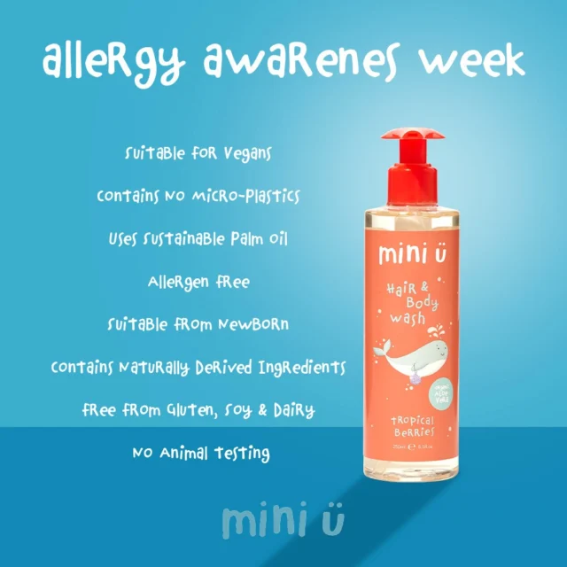 This #AllergyAwarenessWeek, did you know that at least 10% of children worldwide struggle with skin allergies, like eczema?⁠
⁠
At Mini U, we are proud to offer a whole range of affordable hair, body and skincare products for children, which are:⁠
⁠
🐙 suitable for vegans 🐙⁠
🐠 contains no micro-plastics 🐠⁠
🐳 uses sustainable palm oil 🐳⁠
🦀 allergen free 🦀⁠
🐬 suitable from new-born 🐬⁠
🐢 contains naturally derived ingredients 🐢⁠
🐡 free from gluten, soy, dairy 🐡⁠
🐟 made in Great Britain 🐟⁠
🐙 against animal testing 🐙⁠
⁠
So, what are you waiting for?⁠
⁠
Link in bio to discover and shop our gentle products that are as pleasing on your little one's skin as they are on the eye! 🛒⁠
⁠
#minu⁠
#minucrew⁠
#miniubathtimefun⁠
#allergyawarenessweek ⁠
#allergy ⁠
#allergies